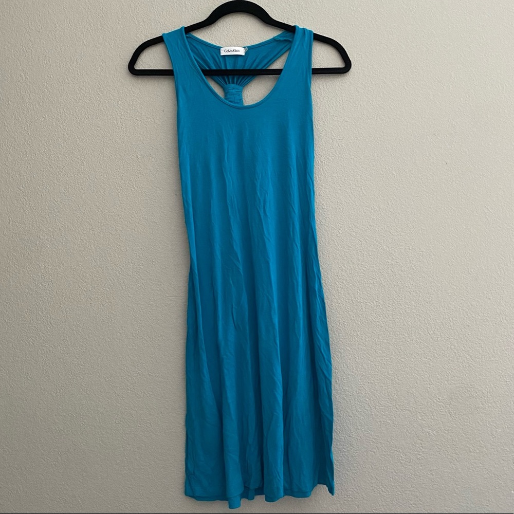 Turquoise Dress Calvin Klein